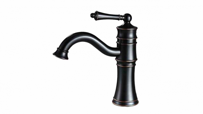 Baterie chiuvetă culoare neagră înălțime 21.5 cm material alamă model Vintage Old Black Low [2]