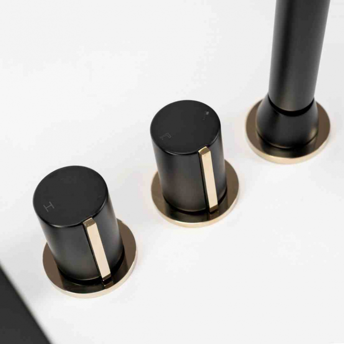 Baterie cadă culoare negru mat înălțime 17 cm material alamă model Icon Black [4]