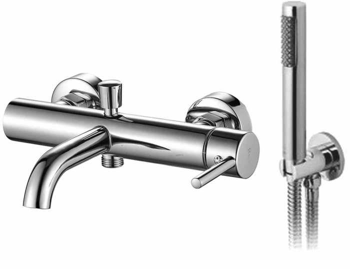 Baterie cadă culoare crom înălțime 4.5 cm material alamă model Lungo Chrome [2]