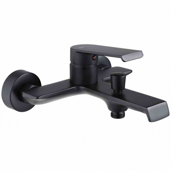Baterie cadă culoare neagră înălțime 10 cm material alamă/ABS model Hass Black [3]