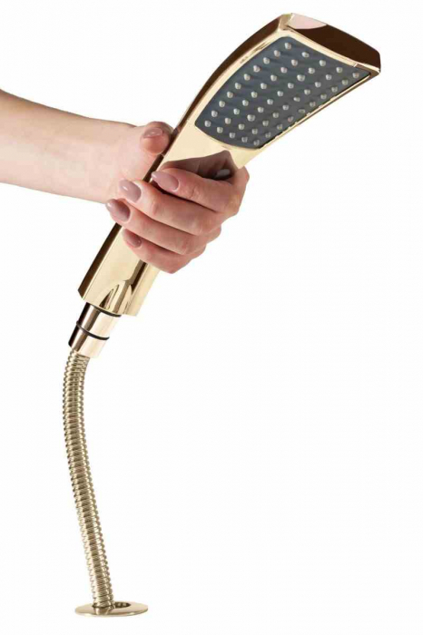 Baterie cadă tip cascadă culoare aurie înălțime 24 cm material alamă model Riven Gold [5]