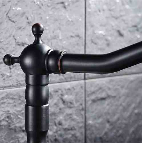 Baterie lavoar culoare neagră înălțime 28.5 cm material alamă model Bona Old Black High [5]