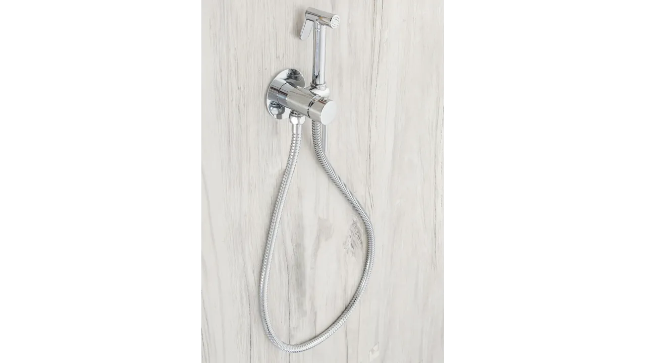 Baterie bideu culoare crom înălțime 11 cm material alamă model Loop Chrome [4]