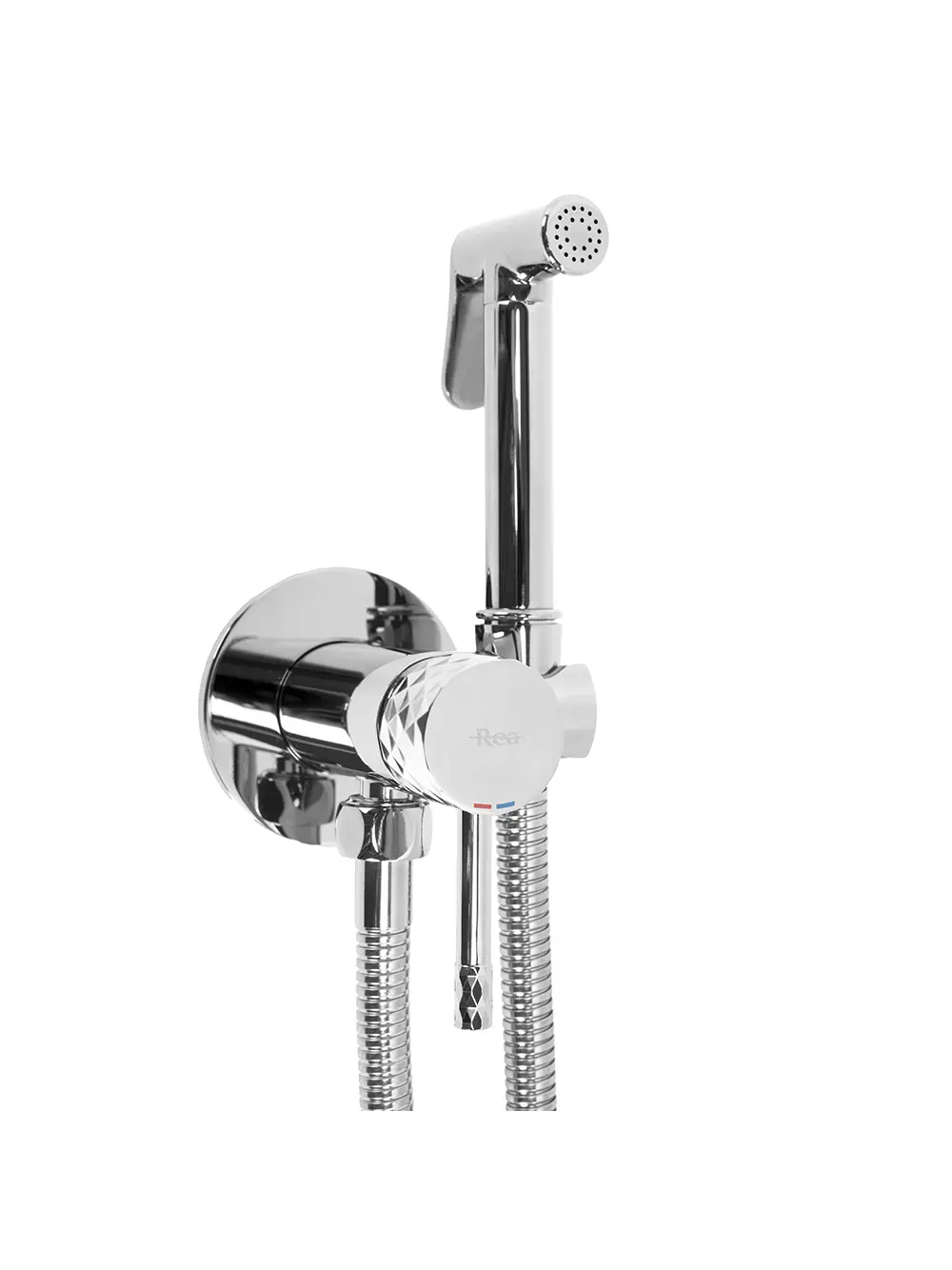 Baterie bideu culoare crom lucios model Lungo Loop Diamond Chrome [1]