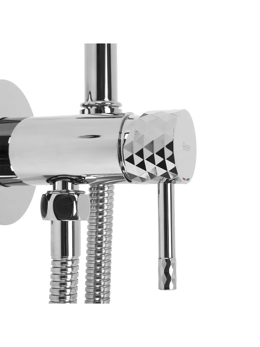 Baterie bideu culoare crom lucios model Lungo Loop Diamond Chrome [2]