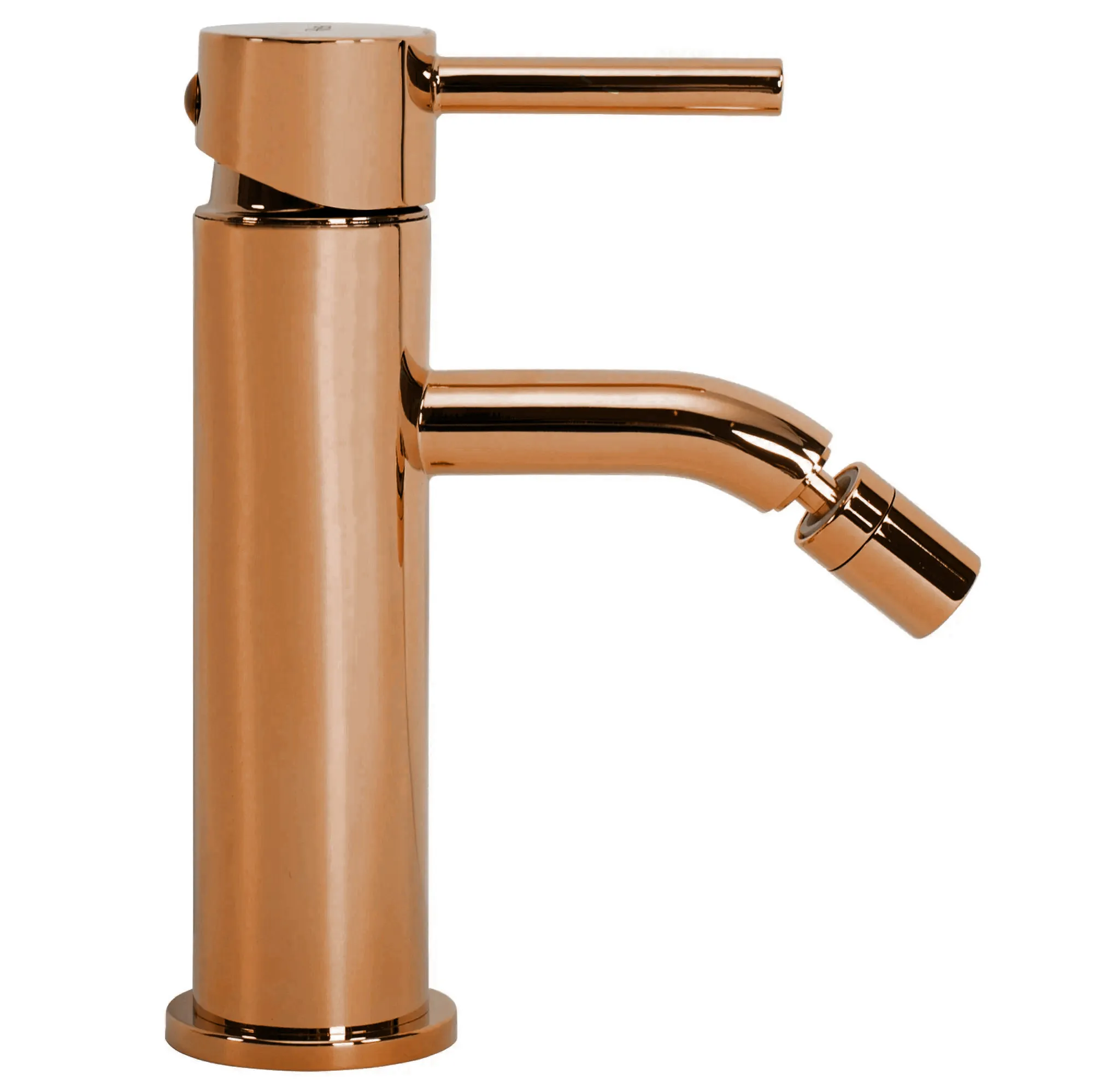 Baterie bideu finisaj cupru înălțime 17 cm material alamă model Lungo Copper [5]
