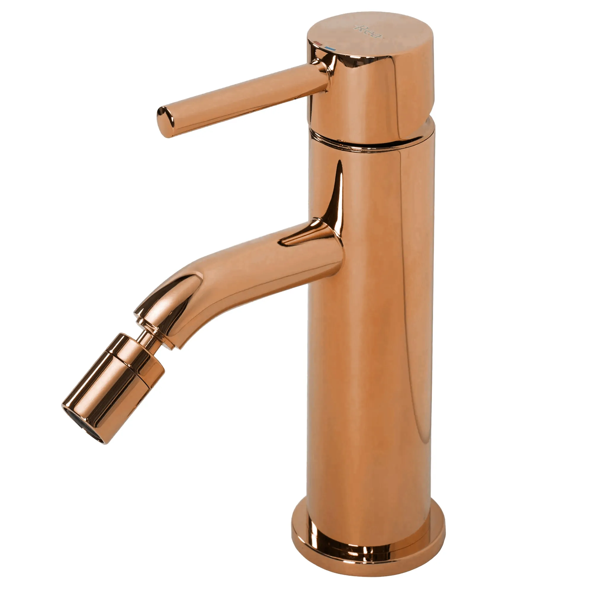 Baterie bideu finisaj cupru înălțime 17 cm material alamă model Lungo Copper [4]