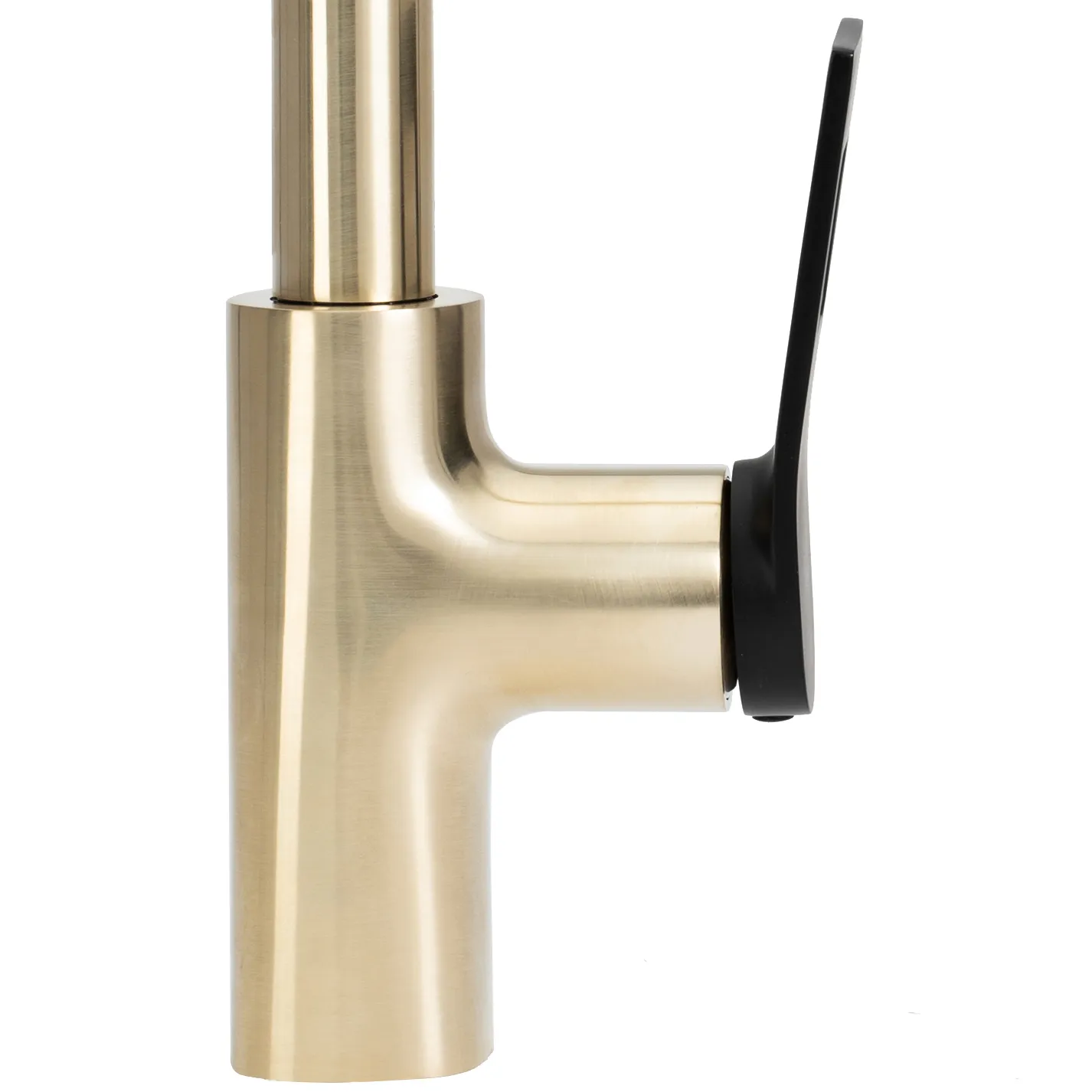 Baterie bucătărie culoare auriu periat înălțime 43 cm material alamă model Soul Brushed Gold/Black [5]