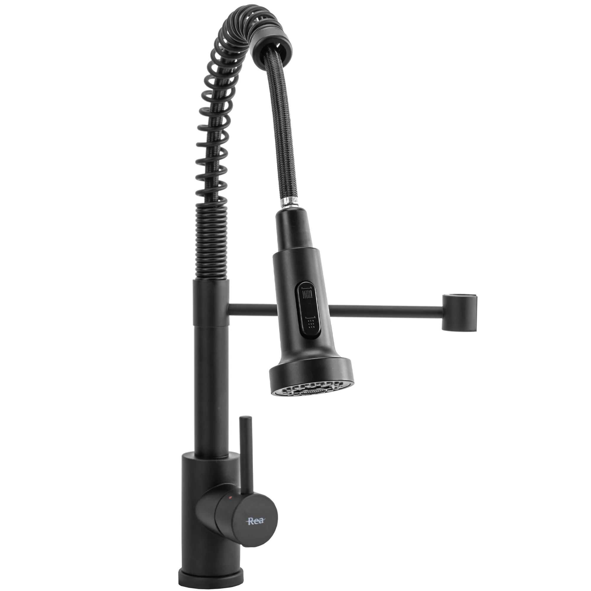 Baterie bucătărie culoare neagră înălțime 42 cm material alamă model Colin Black [2]