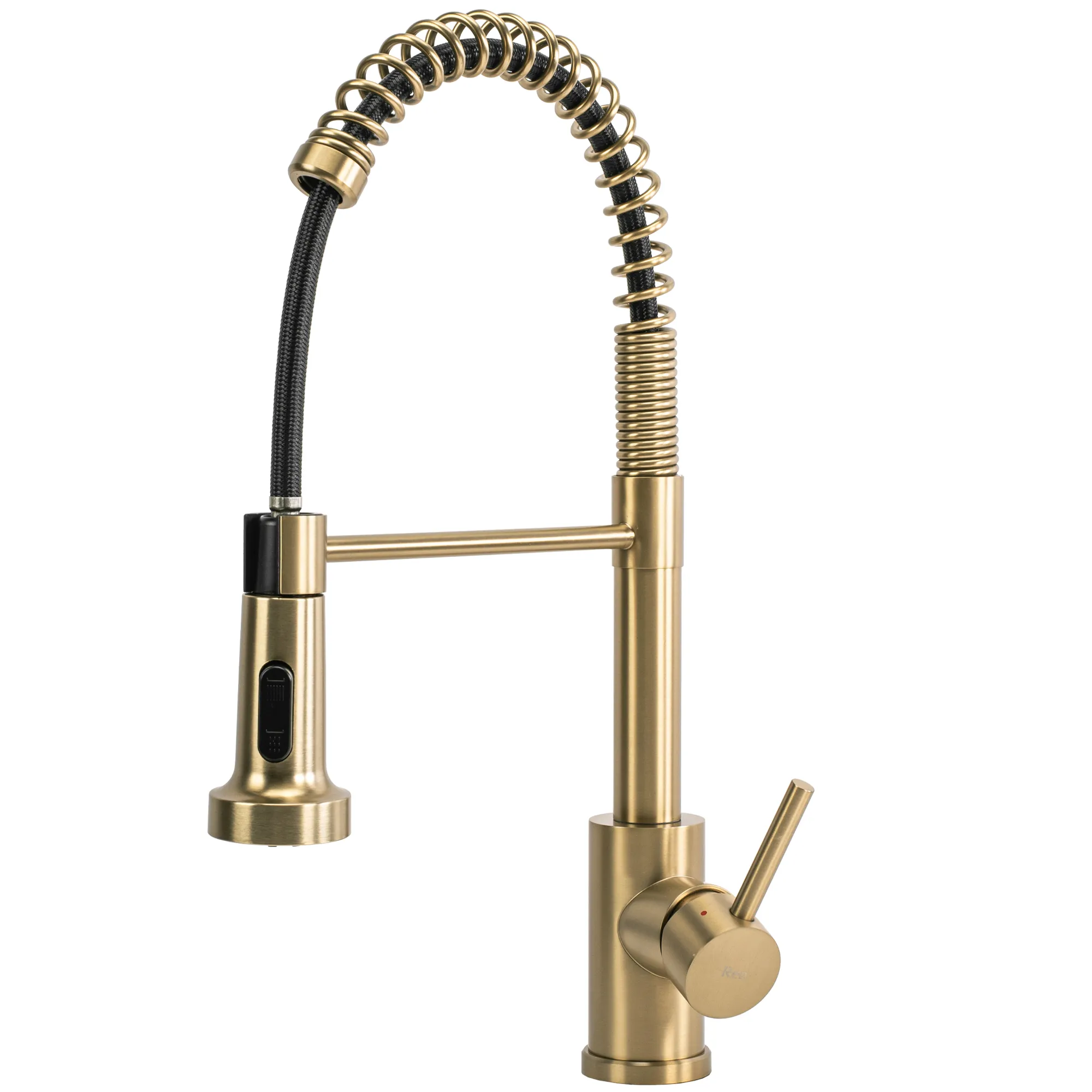 Baterie bucătărie culoare auriu periat înălțime 42 cm material alamă model Colin Brushed Gold [4]