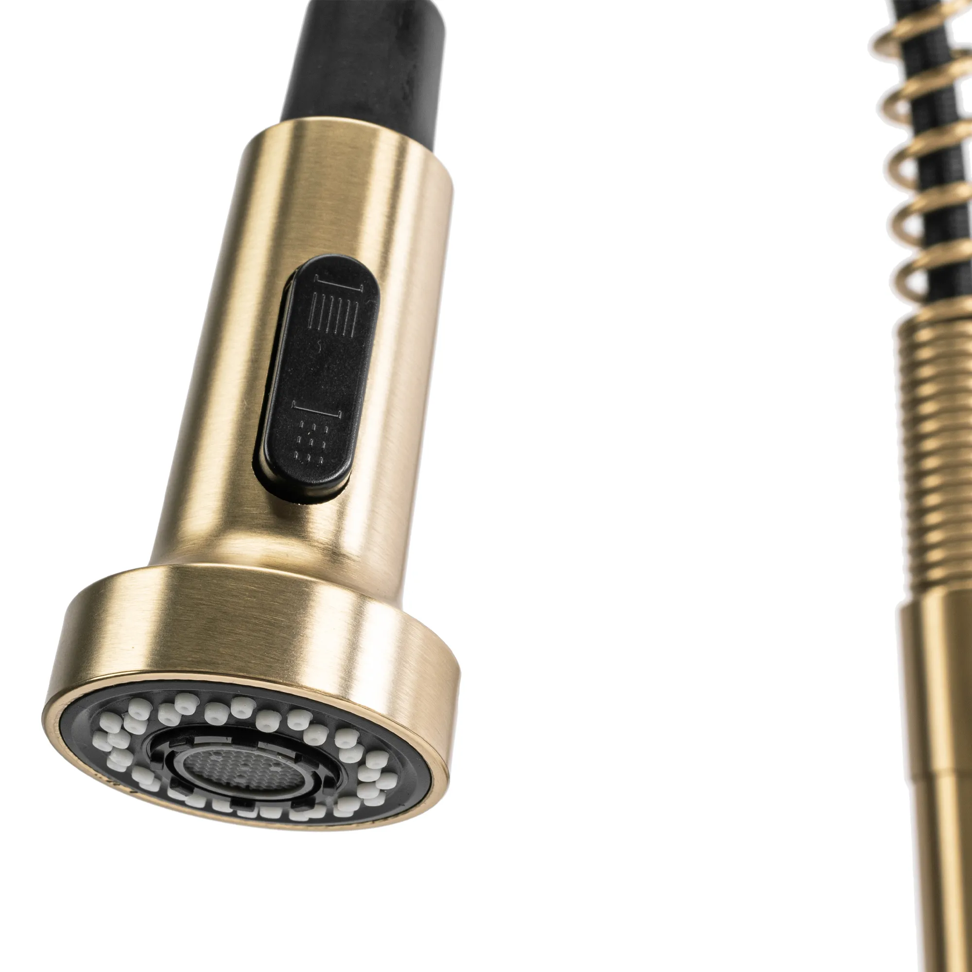 Baterie bucătărie culoare auriu periat înălțime 42 cm material alamă model Colin Brushed Gold [6]