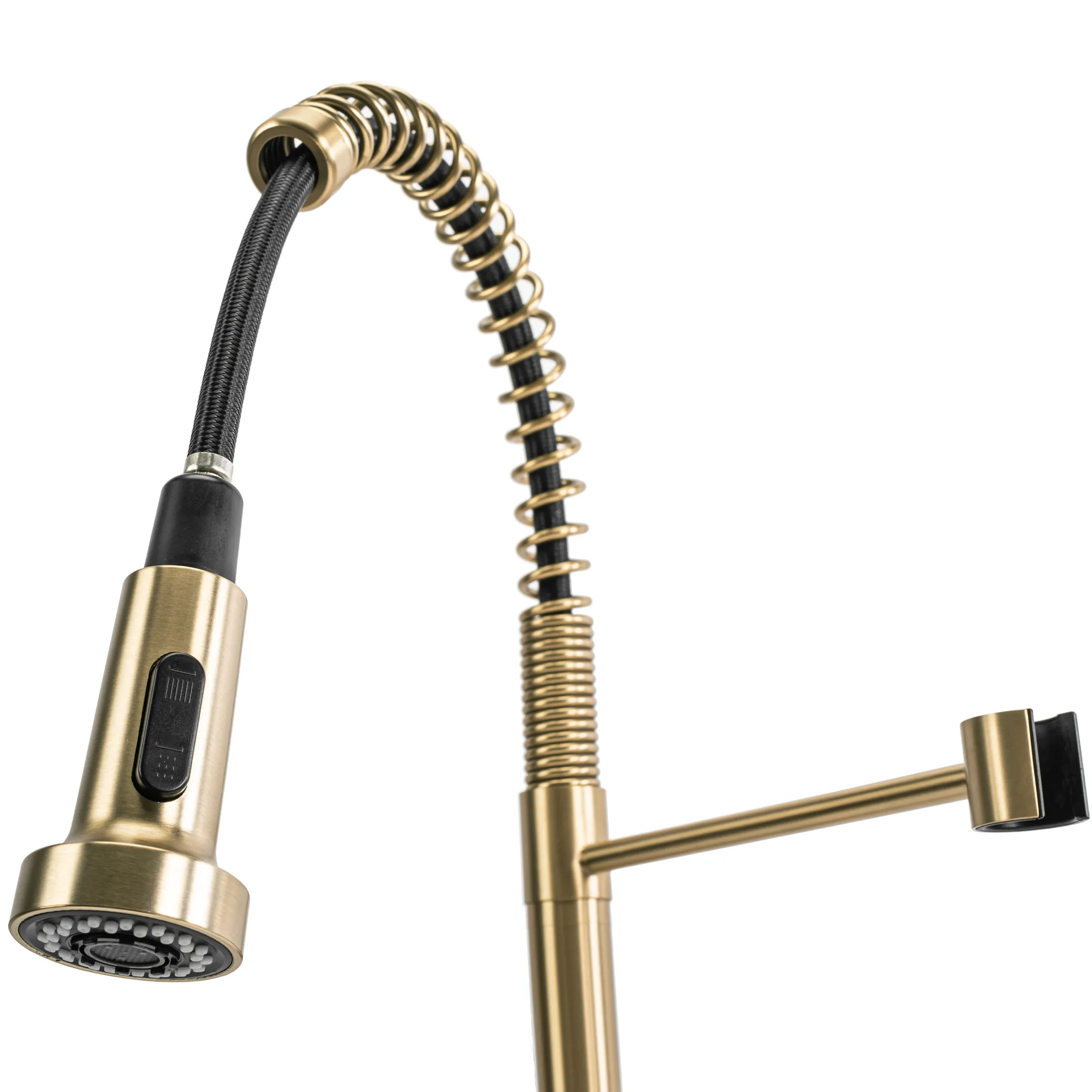 Baterie bucătărie culoare auriu periat înălțime 42 cm material alamă model Colin Brushed Gold [11]