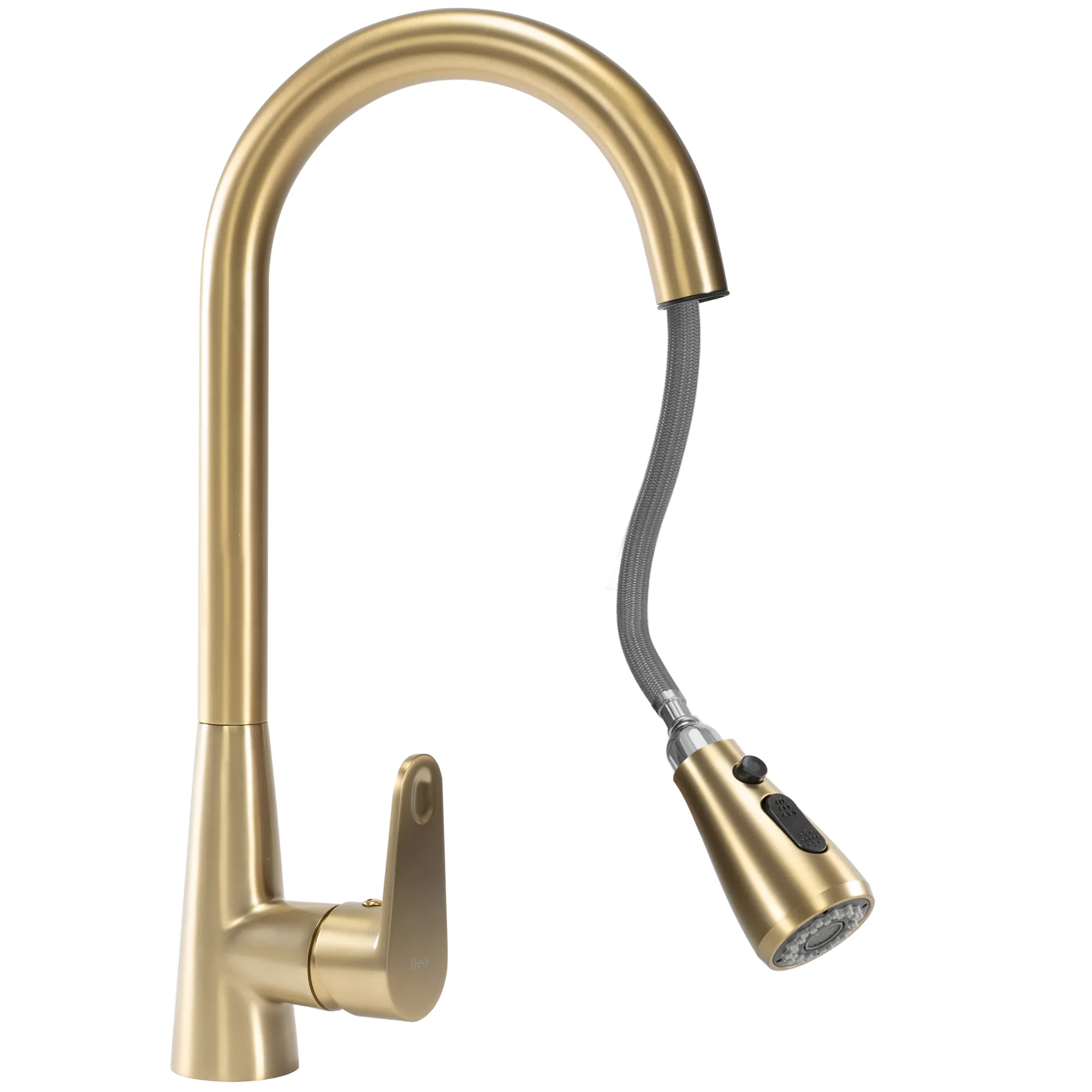Baterie bucătărie culoare auriu periat înălțime 43 cm material alamă model Mild Gold Brushed [5]