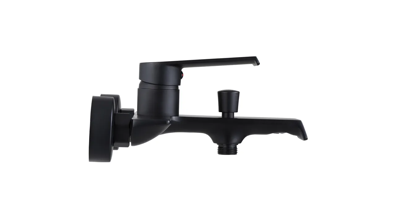 Baterie cadă culoare neagră înălțime 10 cm material alamă/ABS model Hass Black [2]