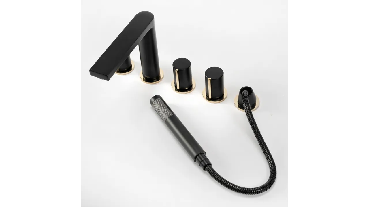 Baterie cadă culoare negru mat înălțime 17 cm material alamă model Icon Black [3]