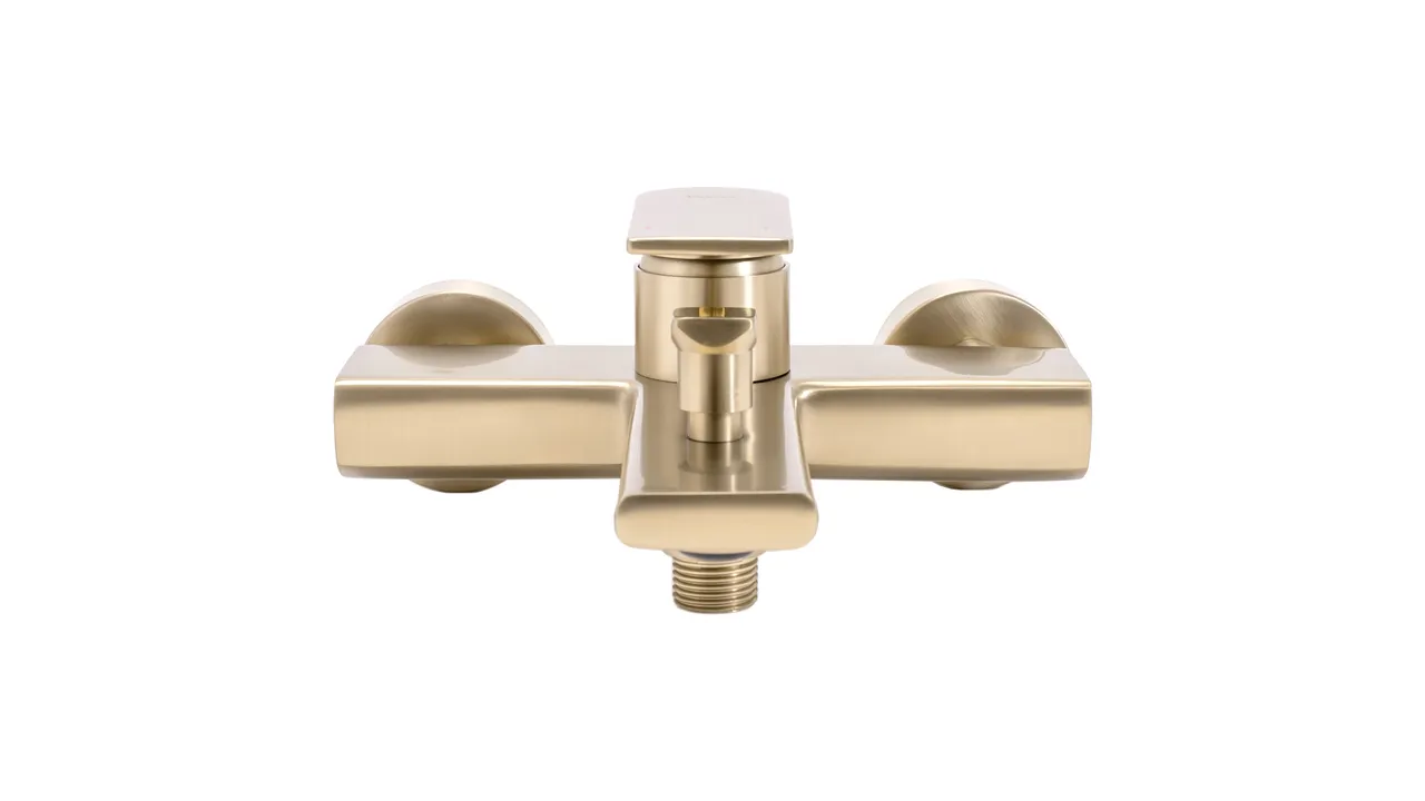 Baterie cadă culoare auriu periat înălțime 9.5 cm material alamă model Verso Gold Brushed [6]