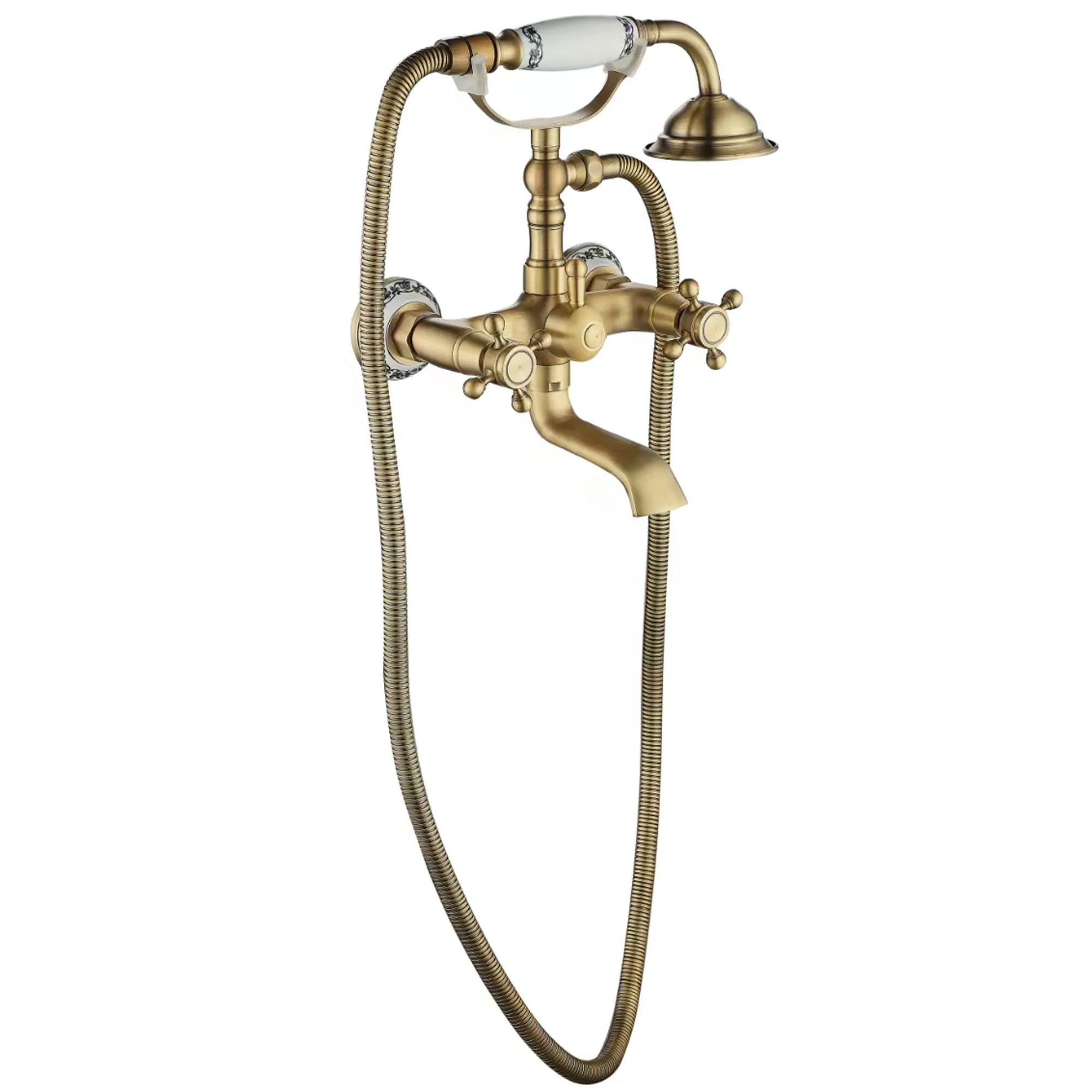 Baterie cadă culoare auriu periat înălțime 24 cm material alamă model Rustico Antique Gold [3]