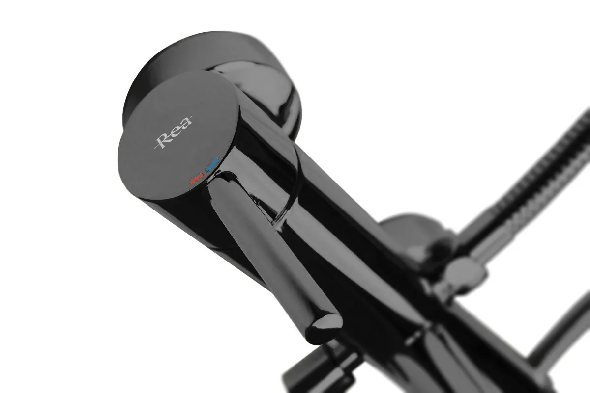 Baterie cadă culoare negru metalic înălțime 4.5 cm material alamă model Lungo Black Metalic [3]