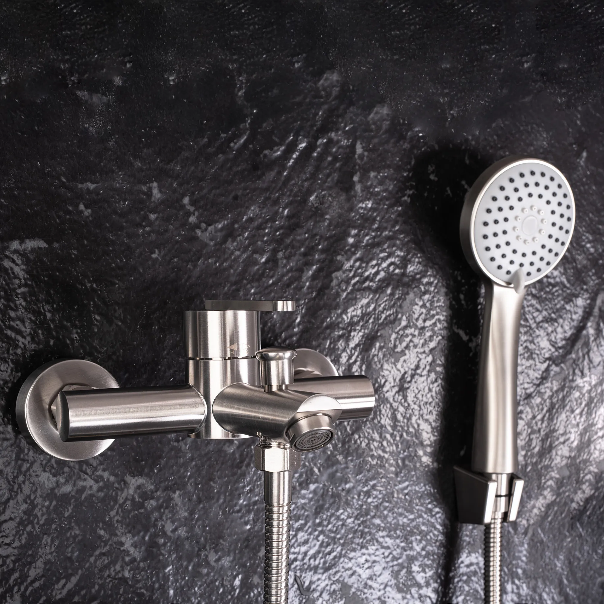 Baterie cadă culoare crom finisaj periat înălțime 10 cm model Ontario Brushed Chrome [4]