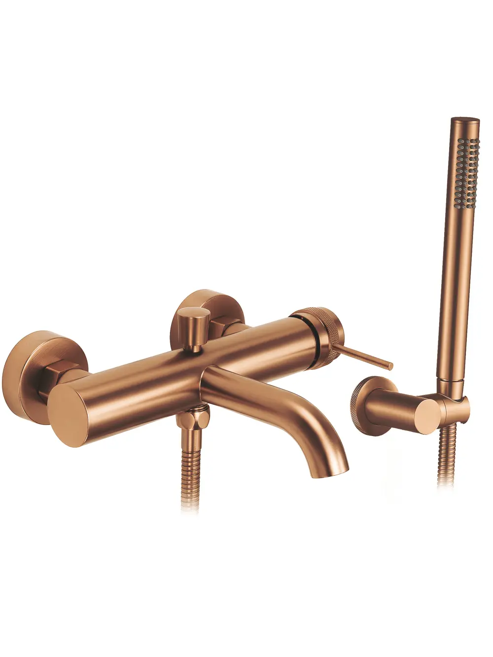 Baterie cadă culoare cupru periat înălțime 4.5 cm material alamă/ABS model Lungo Grip Brushed Copper [1]