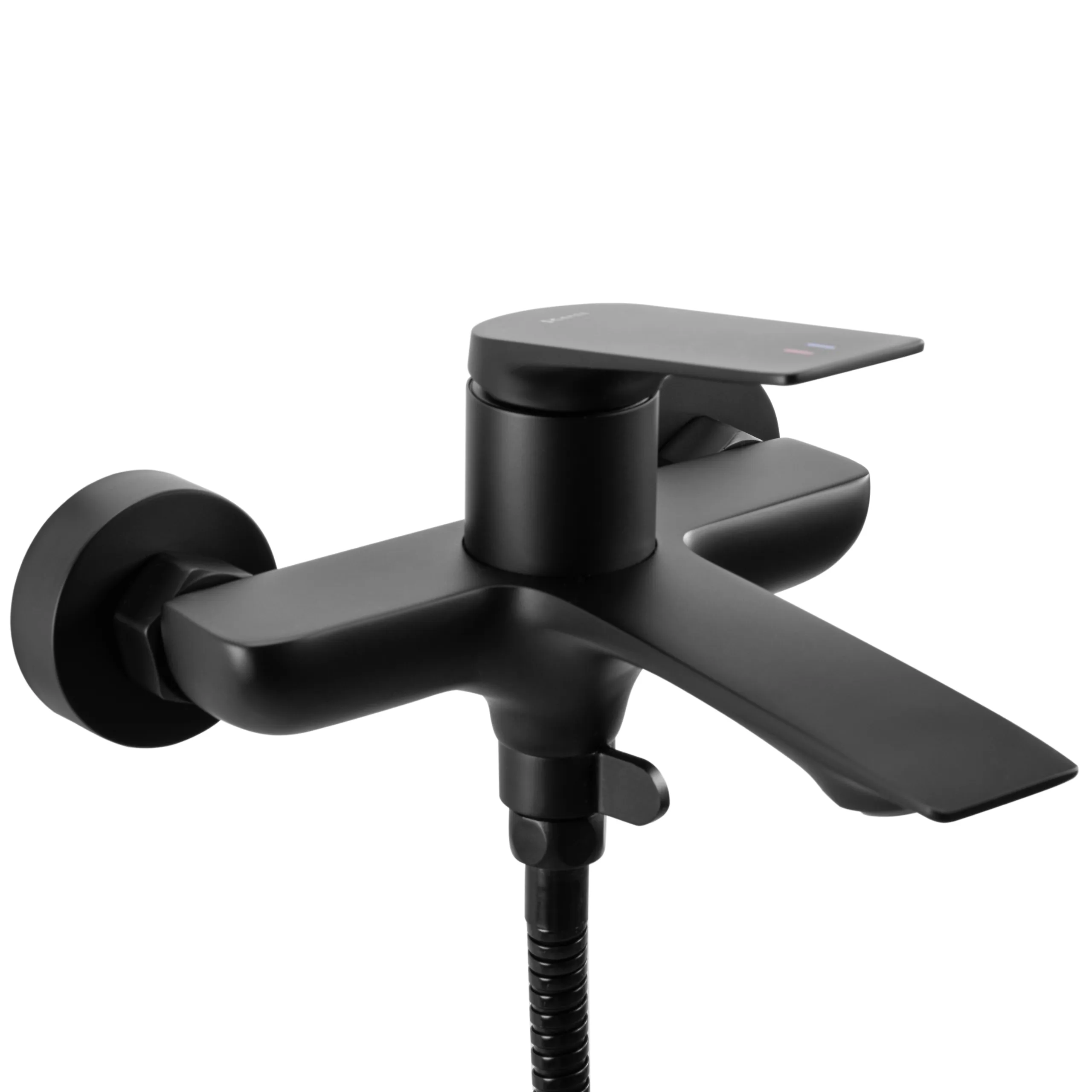 Baterie cadă finisaj negru mat înălțime 11 cm material alamă model Avalon Black [2]