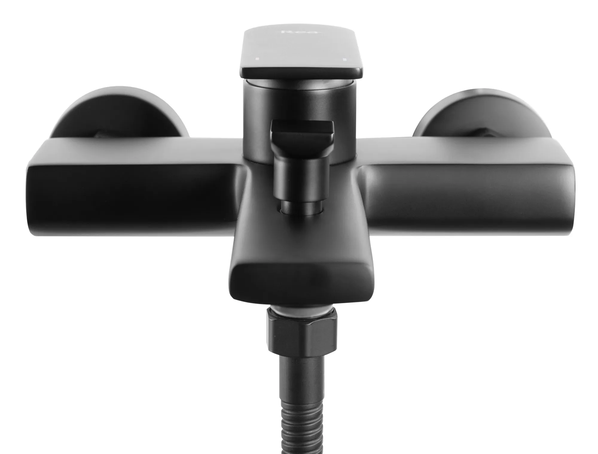 Baterie cadă culoare neagră înălțime 10 cm material alamă model Verso Black Mat [2]