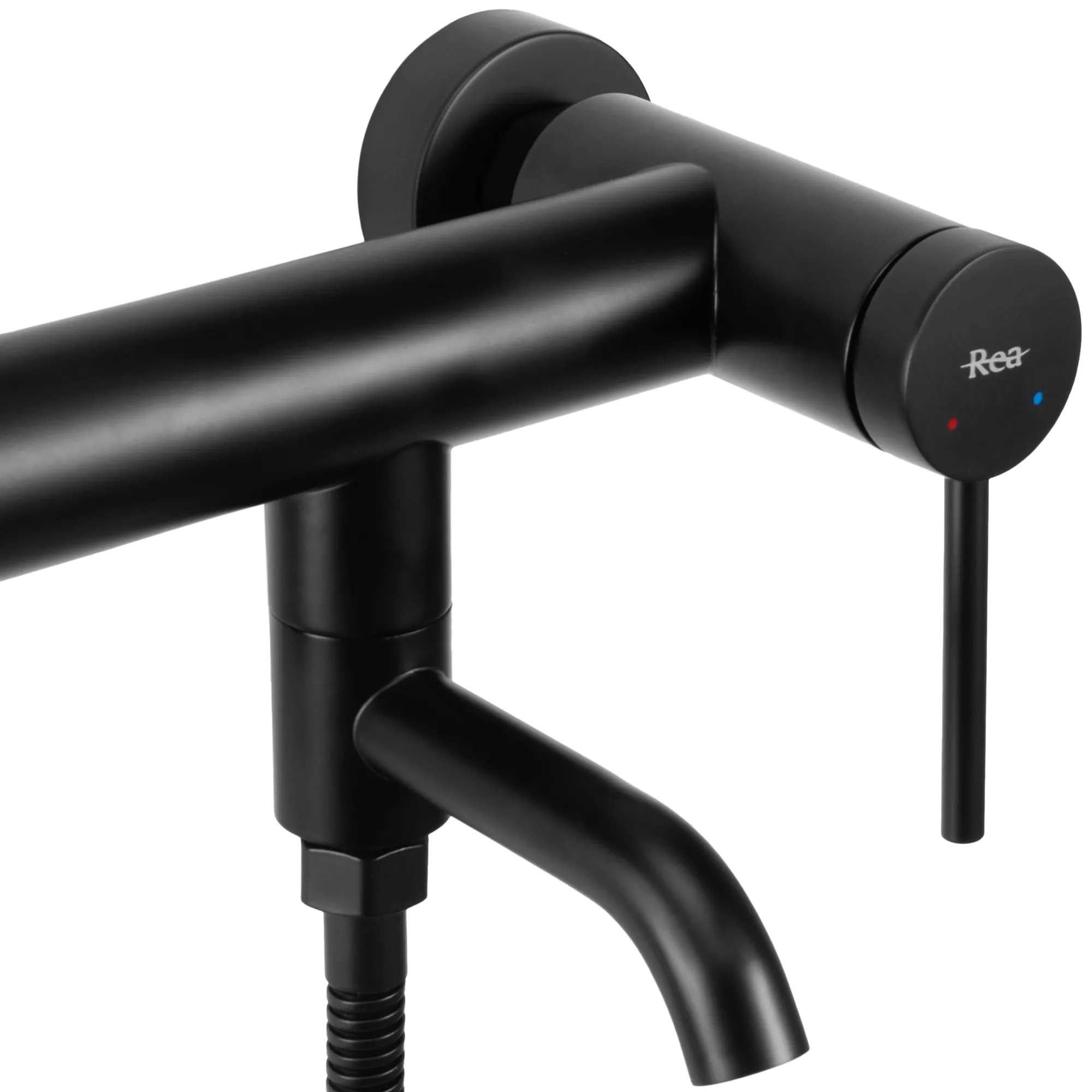 Baterie cadă culoare negru mat înălțime 11 cm material alamă/ABS model Clif Black [2]