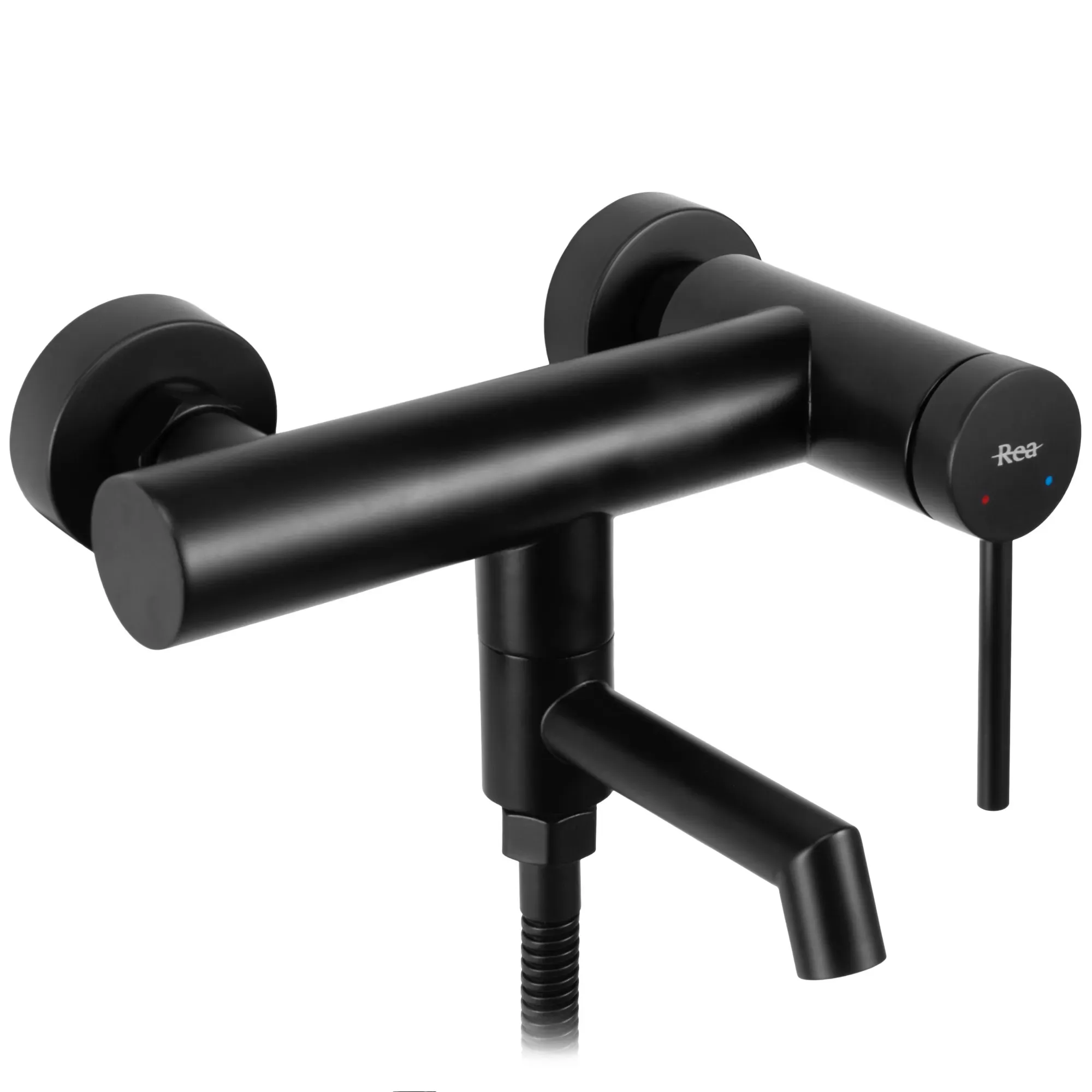 Baterie cadă culoare negru mat înălțime 11 cm material alamă/ABS model Foss Black [2]