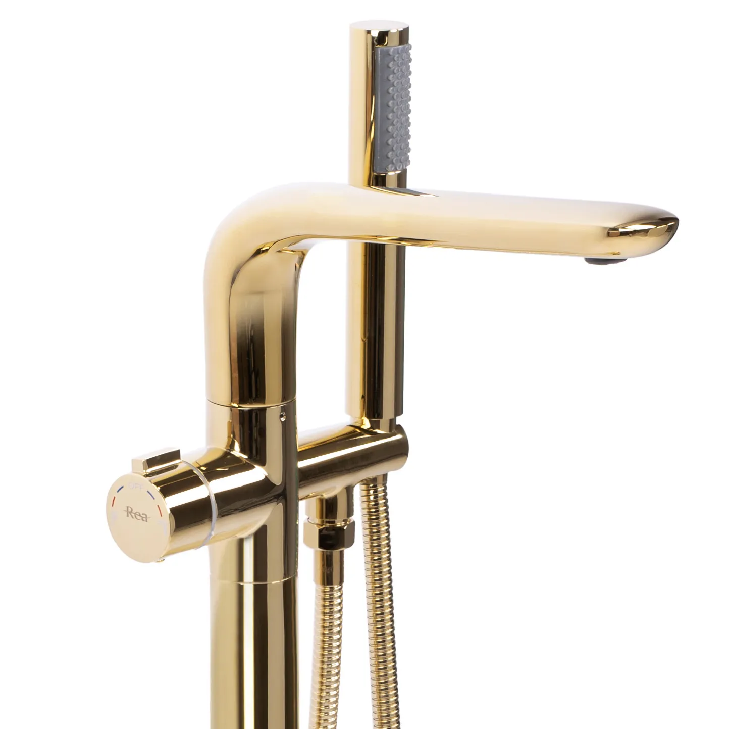 Baterie cadă de podea culoare auriu înălțime 92 cm material alamă model Clark Gold [2]