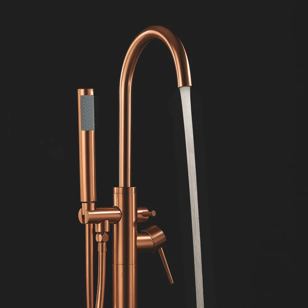 Baterie cadă de podea culoare cupru periat înălțime 110 cm model Lungo Copper Brushed [2]