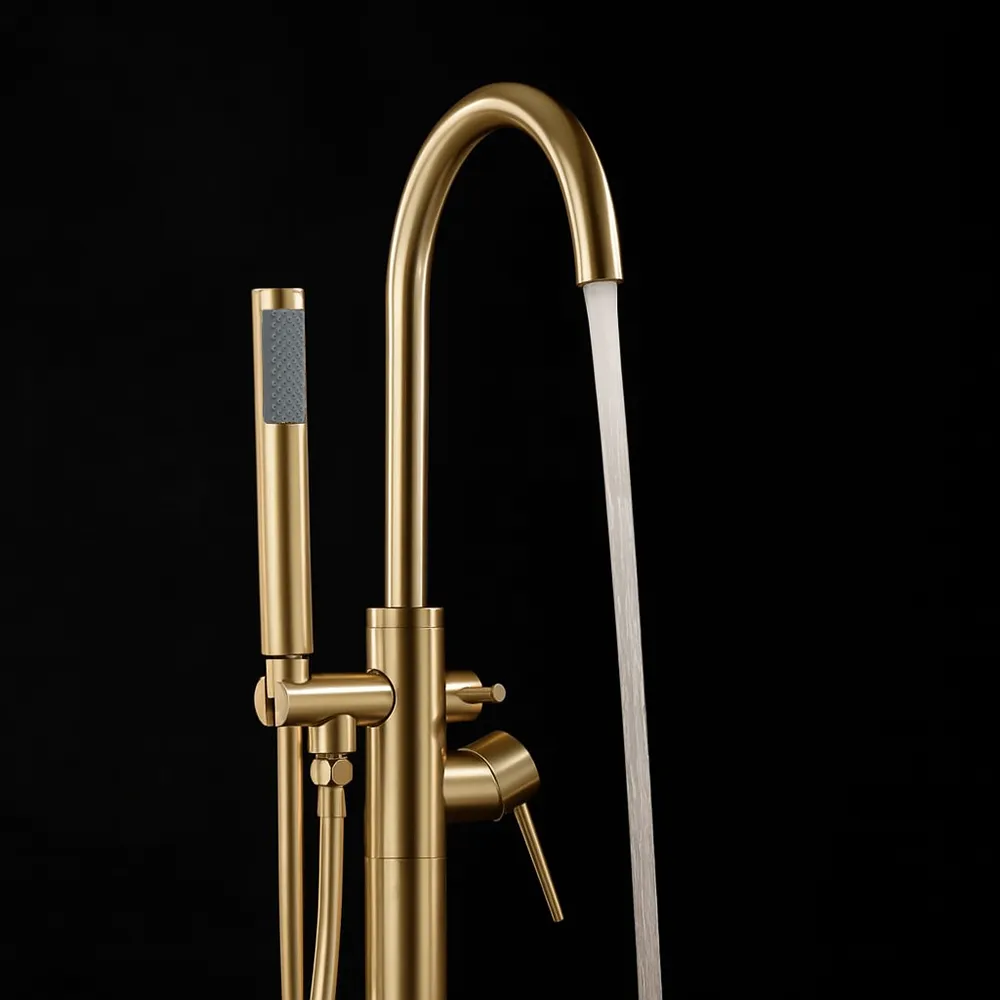 Baterie cadă de podea culoare auriu periat înălțime 110 cm model Lungo Brushed Gold [3]