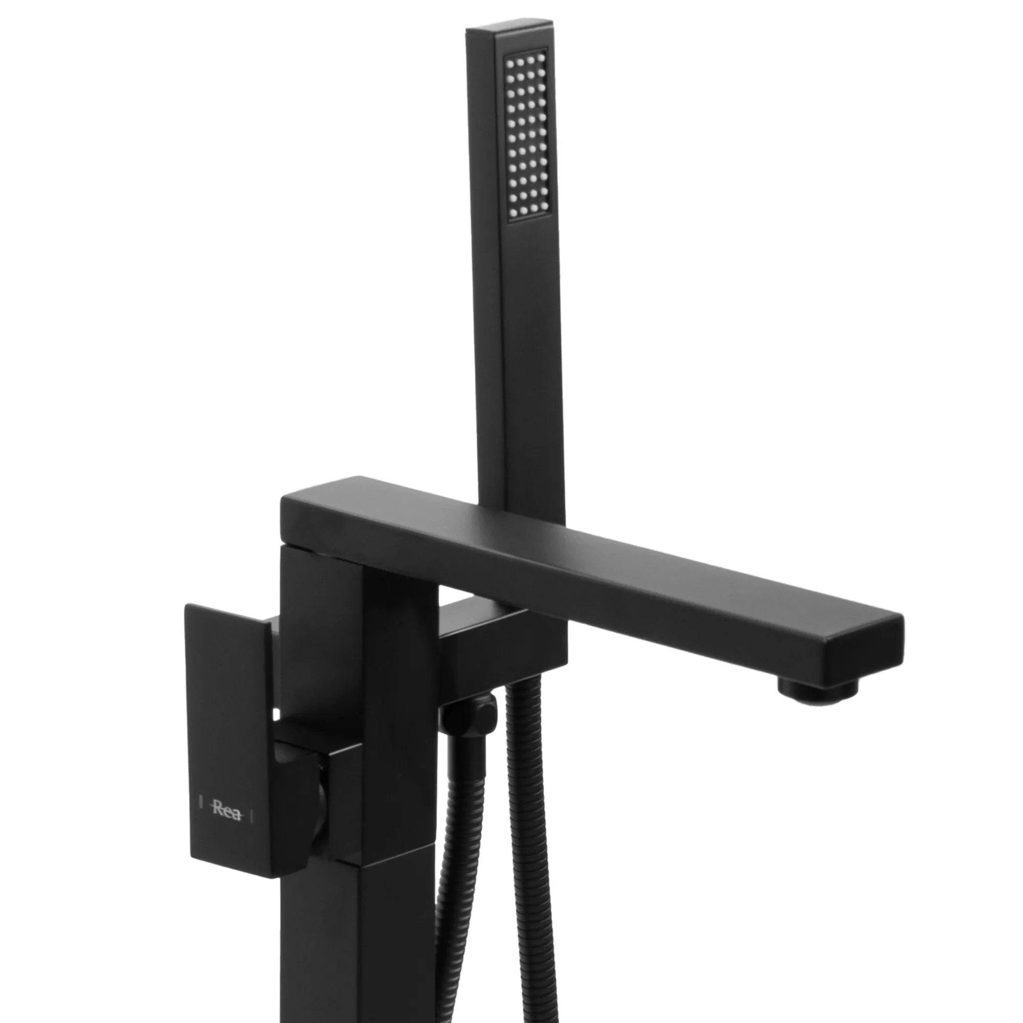 Baterie cadă de podea culoare negru mat înălțime 88.5 cm material alamă model Tery Black [3]