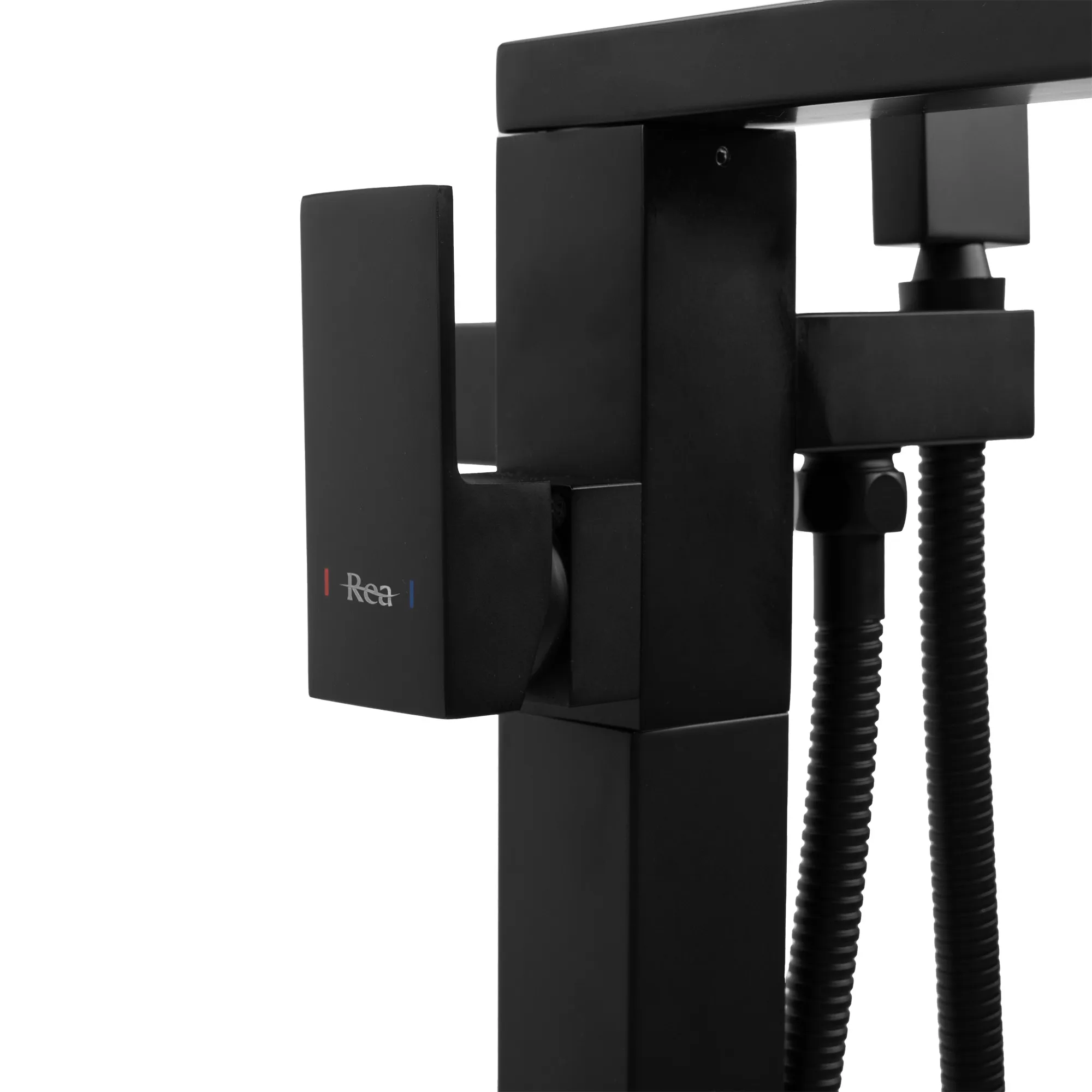 Baterie cadă de podea culoare negru mat înălțime 88.5 cm material alamă model Tery Black [4]