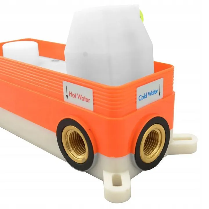 Baterie pentru cadă încastrată finisaj cupru înălțime 16 cm material alamă model Lungo Cooper [4]