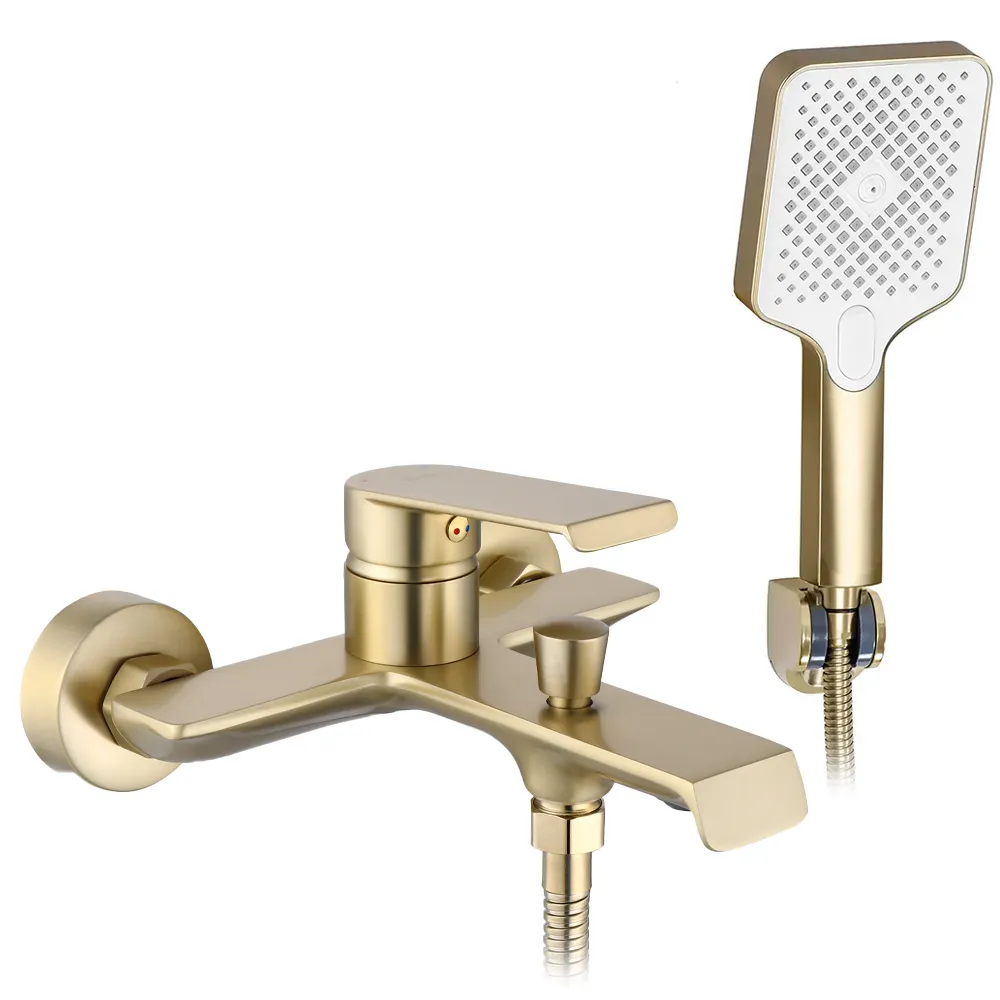 Baterie cadă culoare auriu periat înălțime 10 cm material alamă/ABS model Hass Gold Brushed [1]