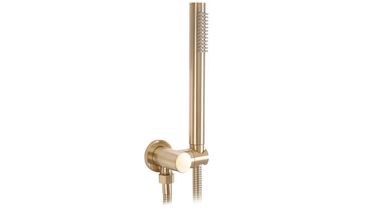 Baterie cadă culoare auriu periat înălțime 16 cm material alamă model Lungo Gold Brushed + Box [4]
