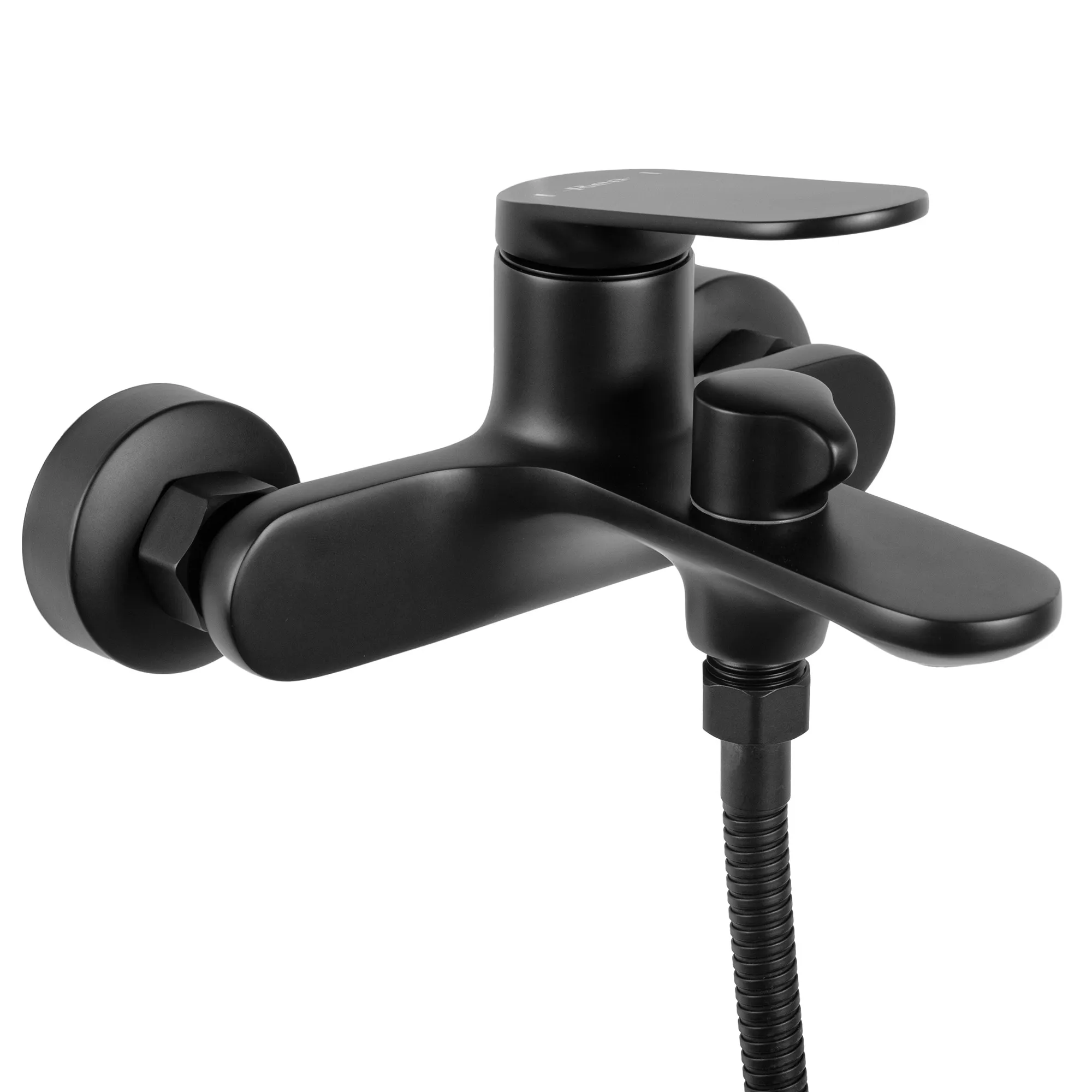 Baterie cadă culoare negru mat înălțime 11.5 cm material alamă/ABS model Marco Black Mat  [2]