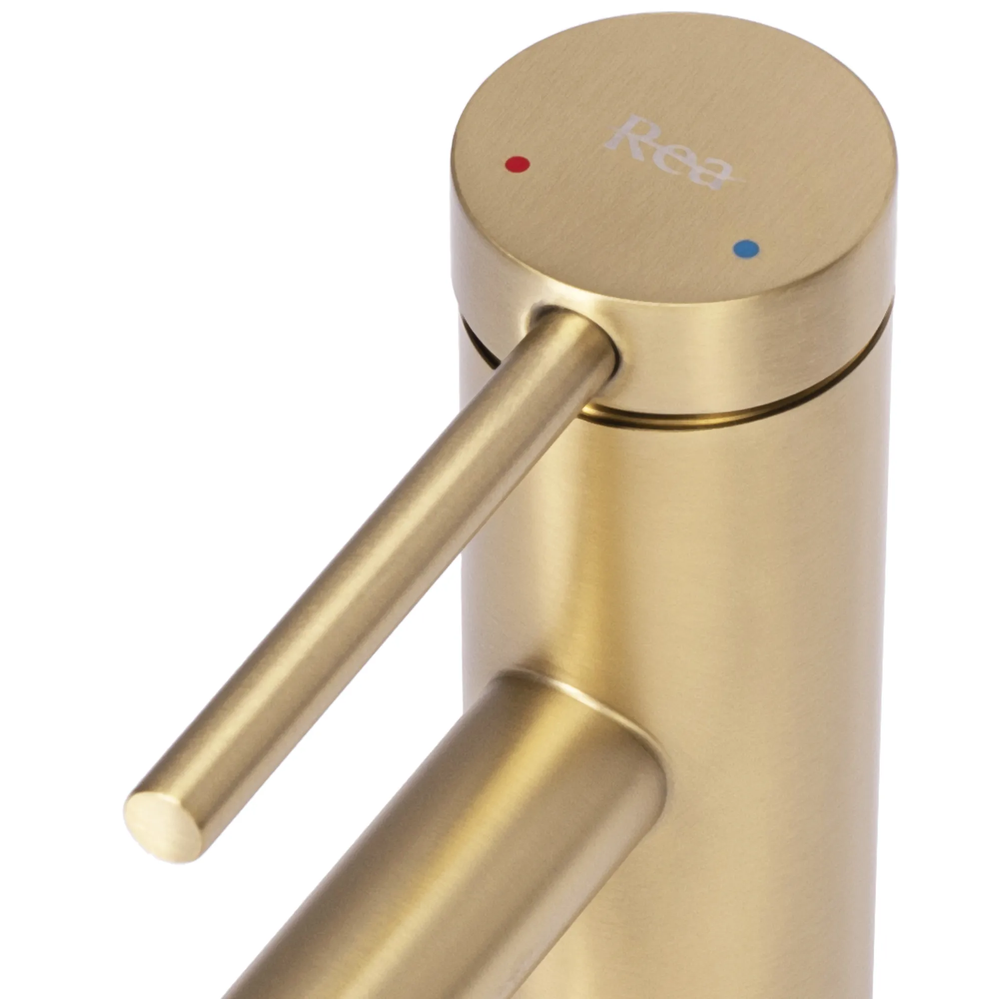 Baterie chiuvetă culoare auriu periat înălțime 20.5 cm material alamă model Foss Gold Brush Low [7]