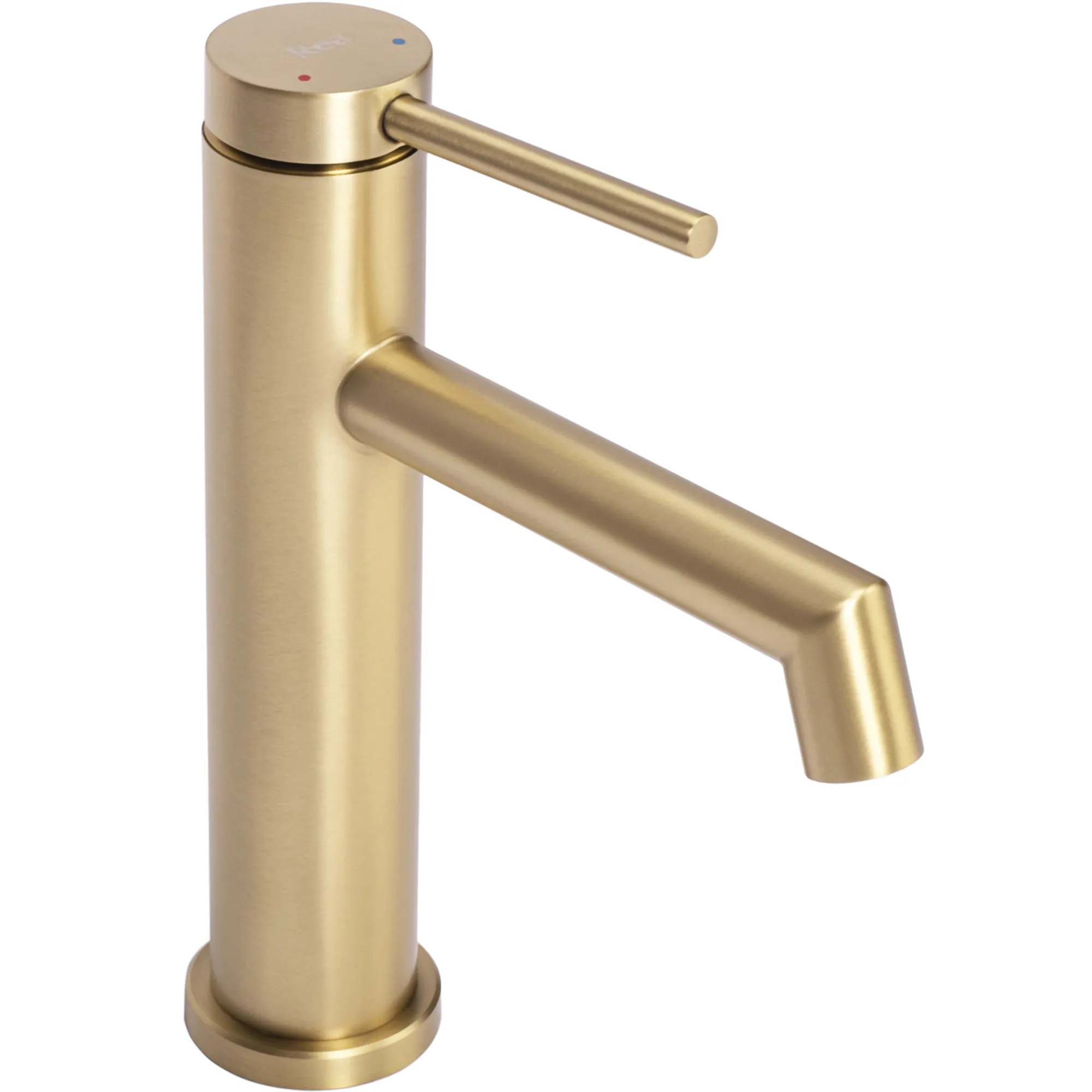 Baterie chiuvetă culoare auriu periat înălțime 20.5 cm material alamă model Foss Gold Brush Low [5]