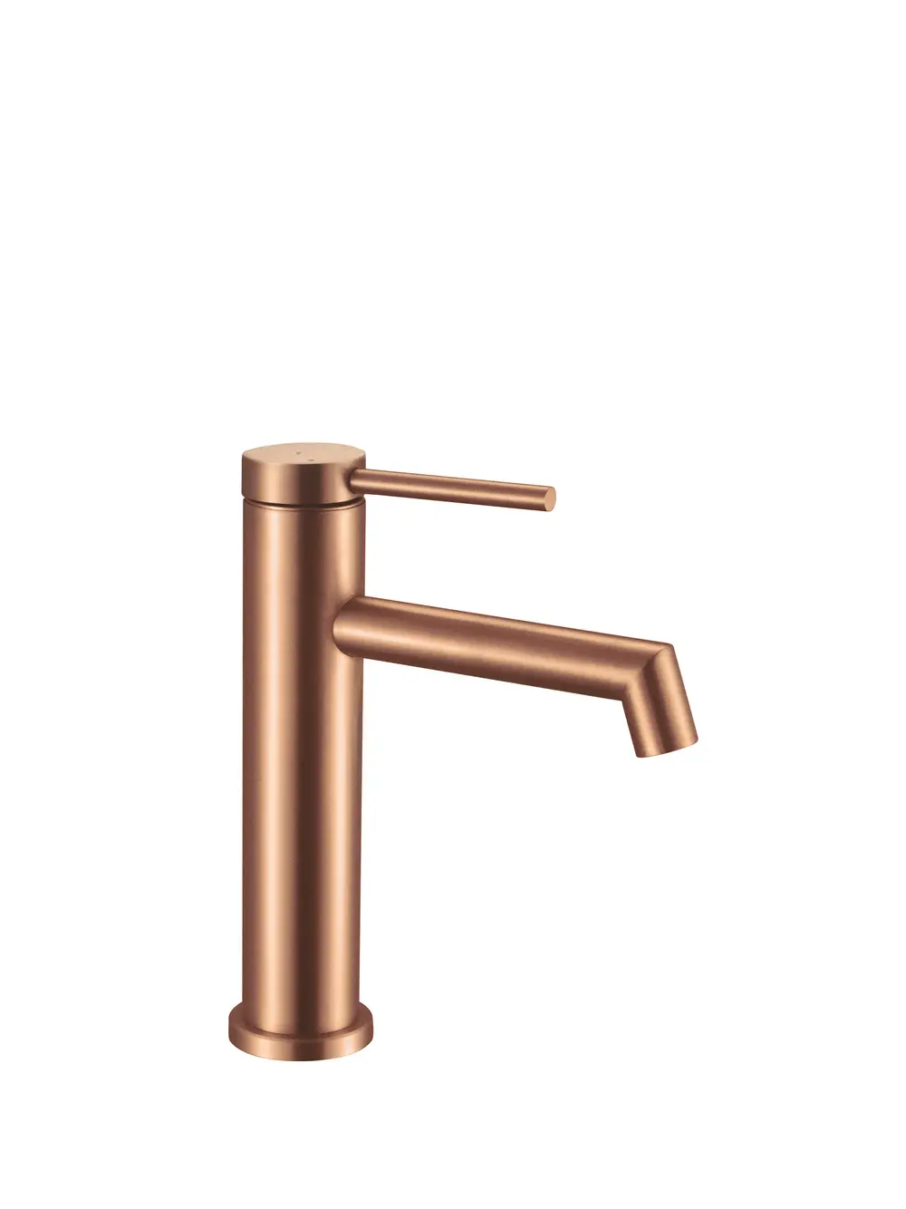 Baterie chiuvetă culoare cupru periat înălțime 20.5 cm material alamă model Foss Copper Brush Low [1]