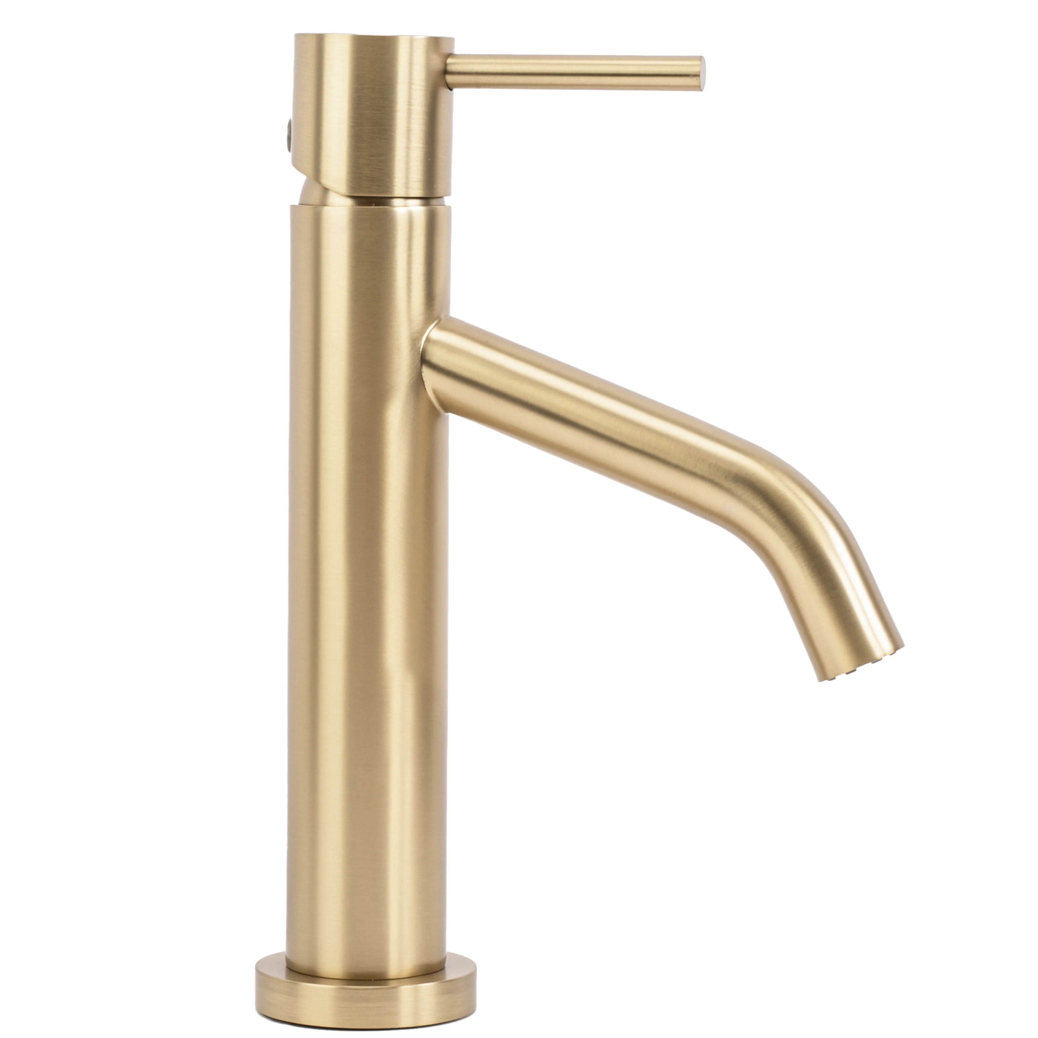 Baterie chiuvetă culoare auriu periat înălțime 21.5 cm material alamă model Level Gold Brush Low [1]