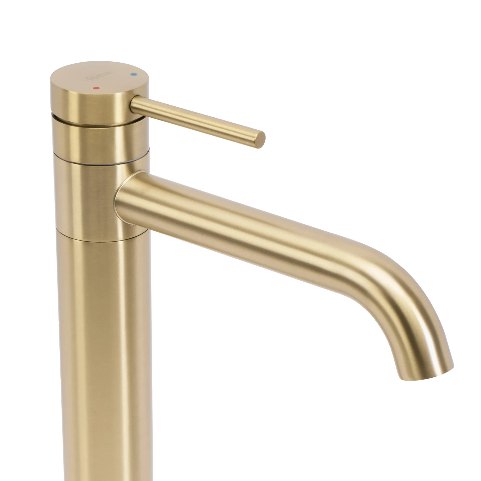 Baterie chiuvetă culoare auriu periat înălțime 34 cm model Lungis Brush Gold Super High [3]