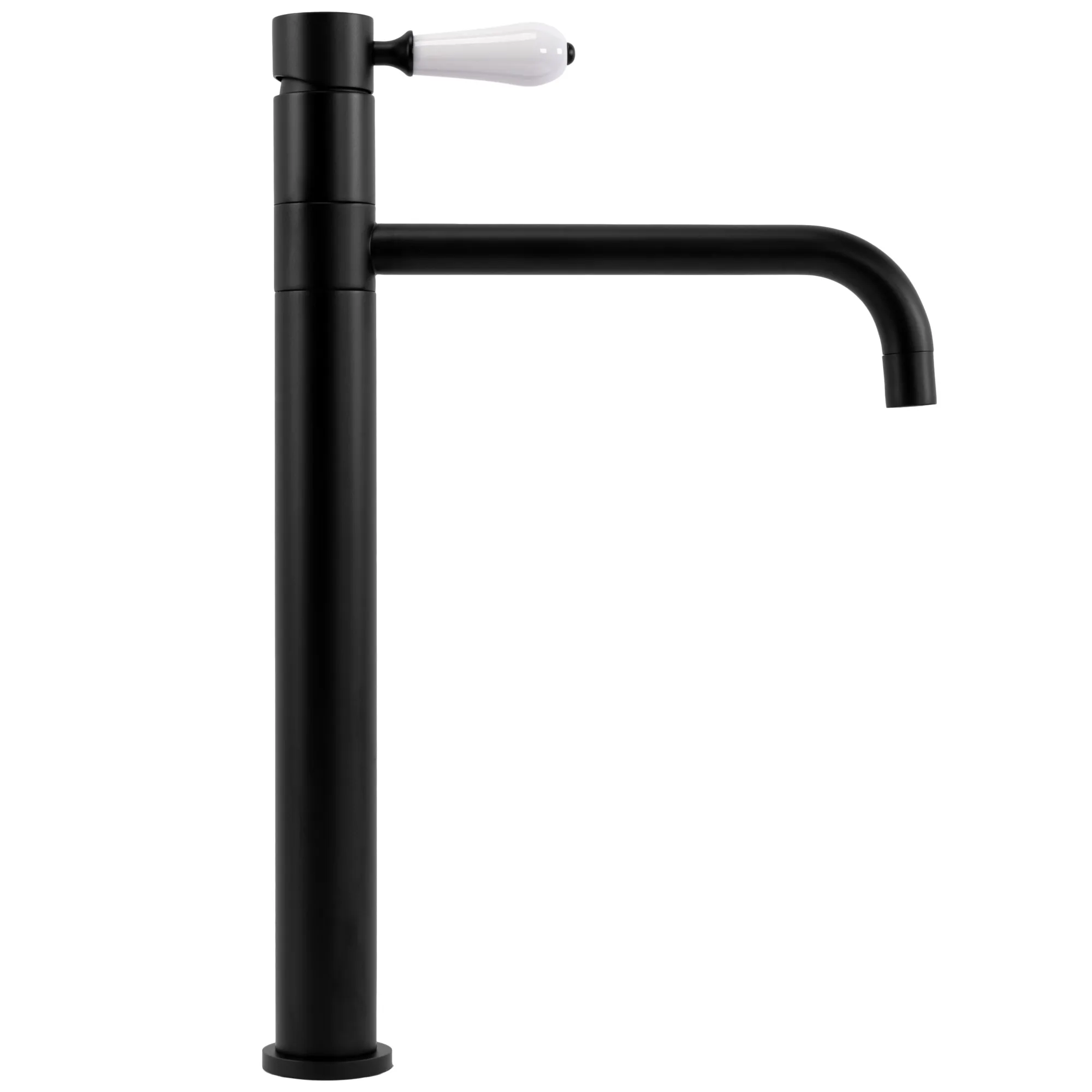 Baterie chiuvetă culoare neagră înălțime 36 cm material alamă model Serra Black High [2]