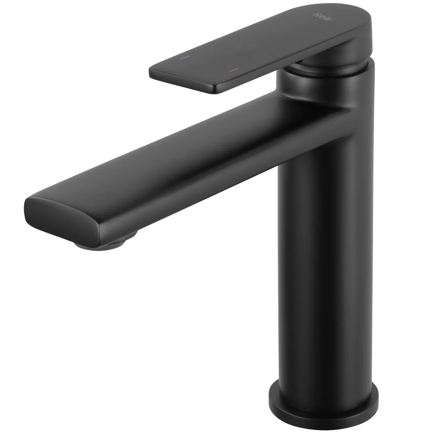 Baterie lavoar culoare negru mat înălțime 16 cm material alamă model Verso Black Mat Low [3]