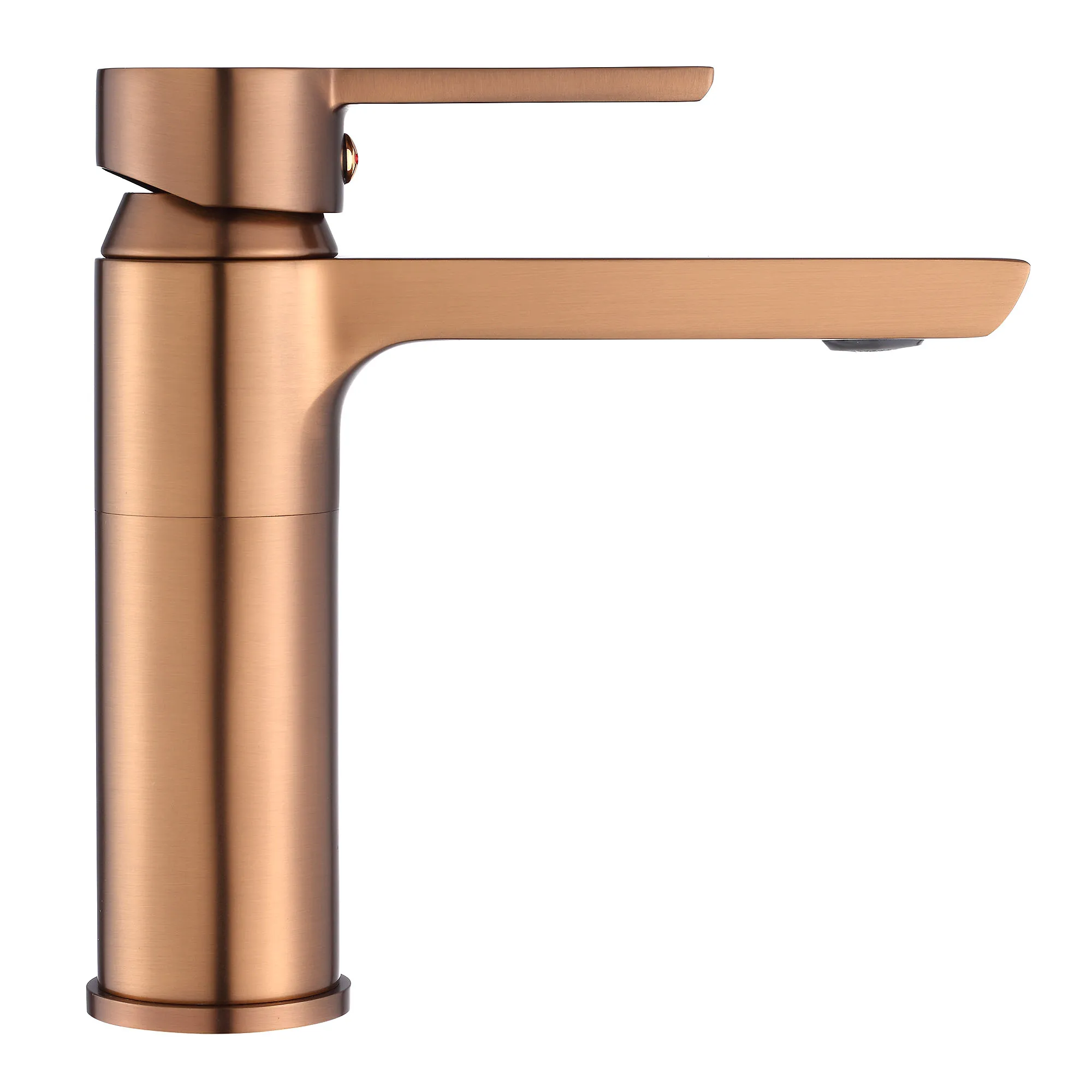 Baterie lavoar finisaj cupru periat înălțime 16 cm material alamă model Argus Copper Brushed Low [2]