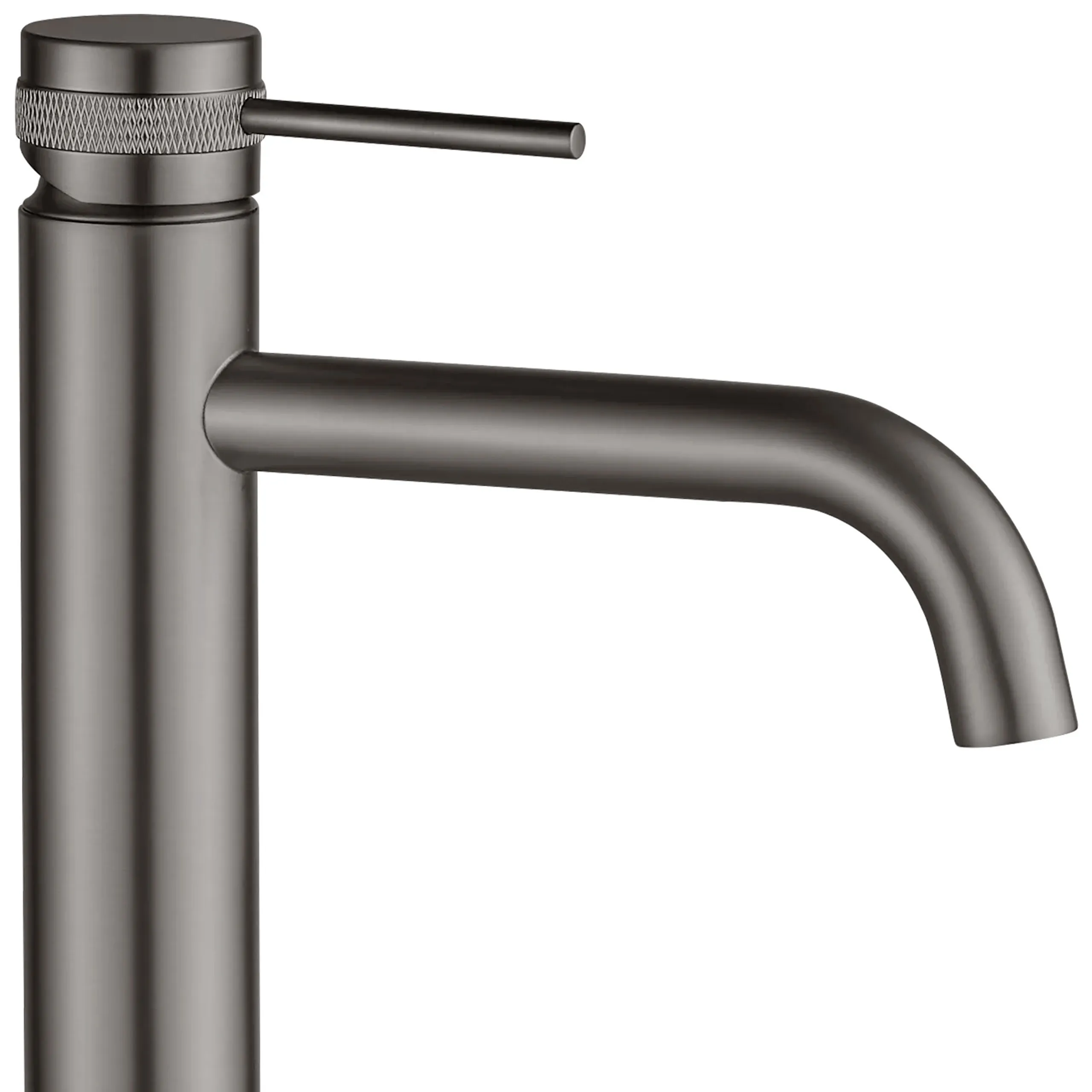 Baterie chiuvetă finisaj titanium înălțime 28 cm material alamă model Lungo Grip Gun Grey High [2]