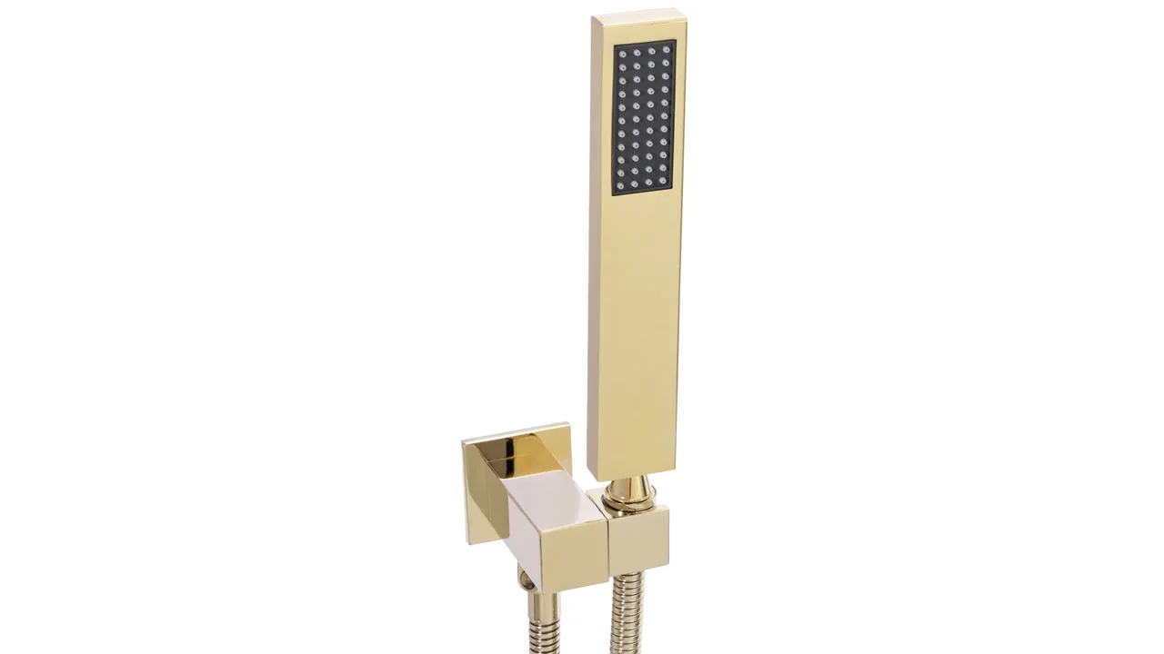 Set de duș culoare auriu înălțime 19 cm material alamă model Fenix Davis Gold [6]