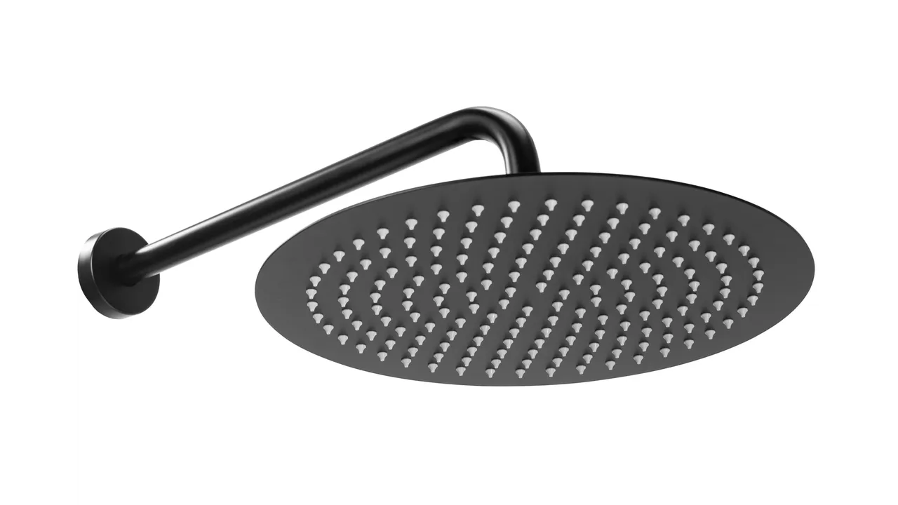 Set de duș cu termostat finisaj negru mat înălțime 18 cm model Lungo Miler Black Matt [2]