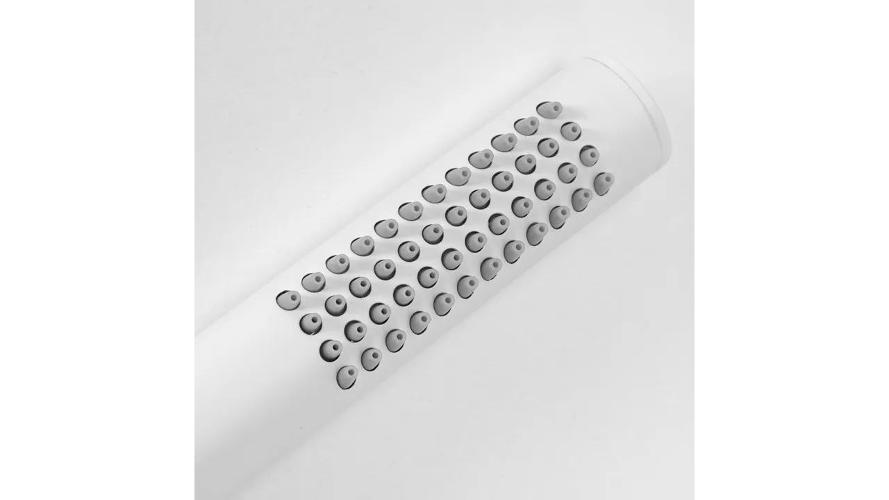 Set de duș încastrat culoare alb mat înălțime 16 cm model Lungo White Matt [5]