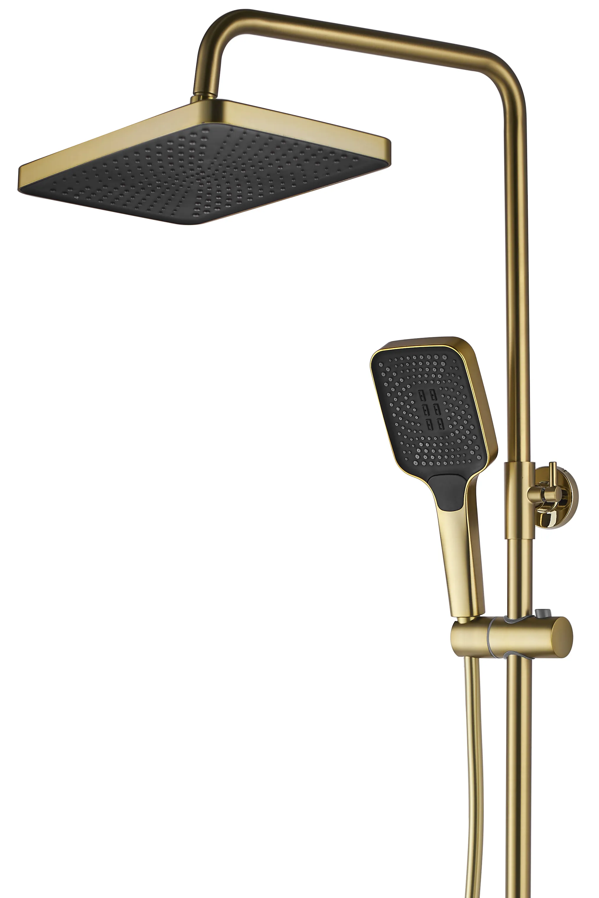 Set de duș culoare auriu periat înălțime 115 cm material alamă model Rob Brushed Gold [7]